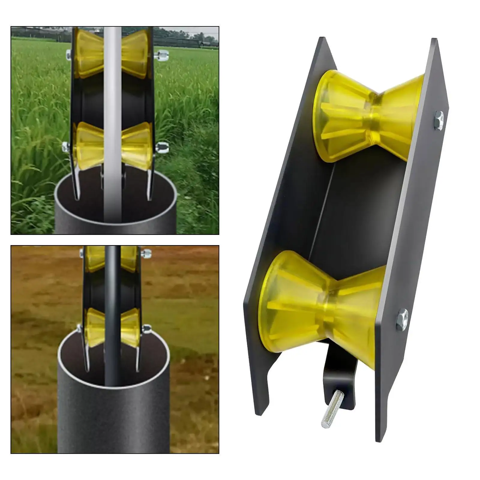 

Water Well Pump Pulling Tool Simple Installation Effortless Protection Pipeline Accessories Cable Rollers Parts for Poly Tubes
