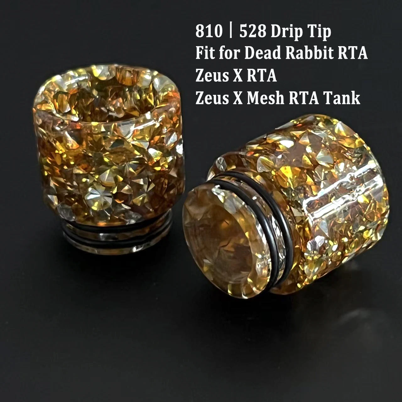 

1PCS 810 Drip Tip 528 Thread Mouthpiece Heat Sink Adapter for Vape Dead Rabbit RDA Zeus X Mesh RTA Tank E-cigarette Drip Tip