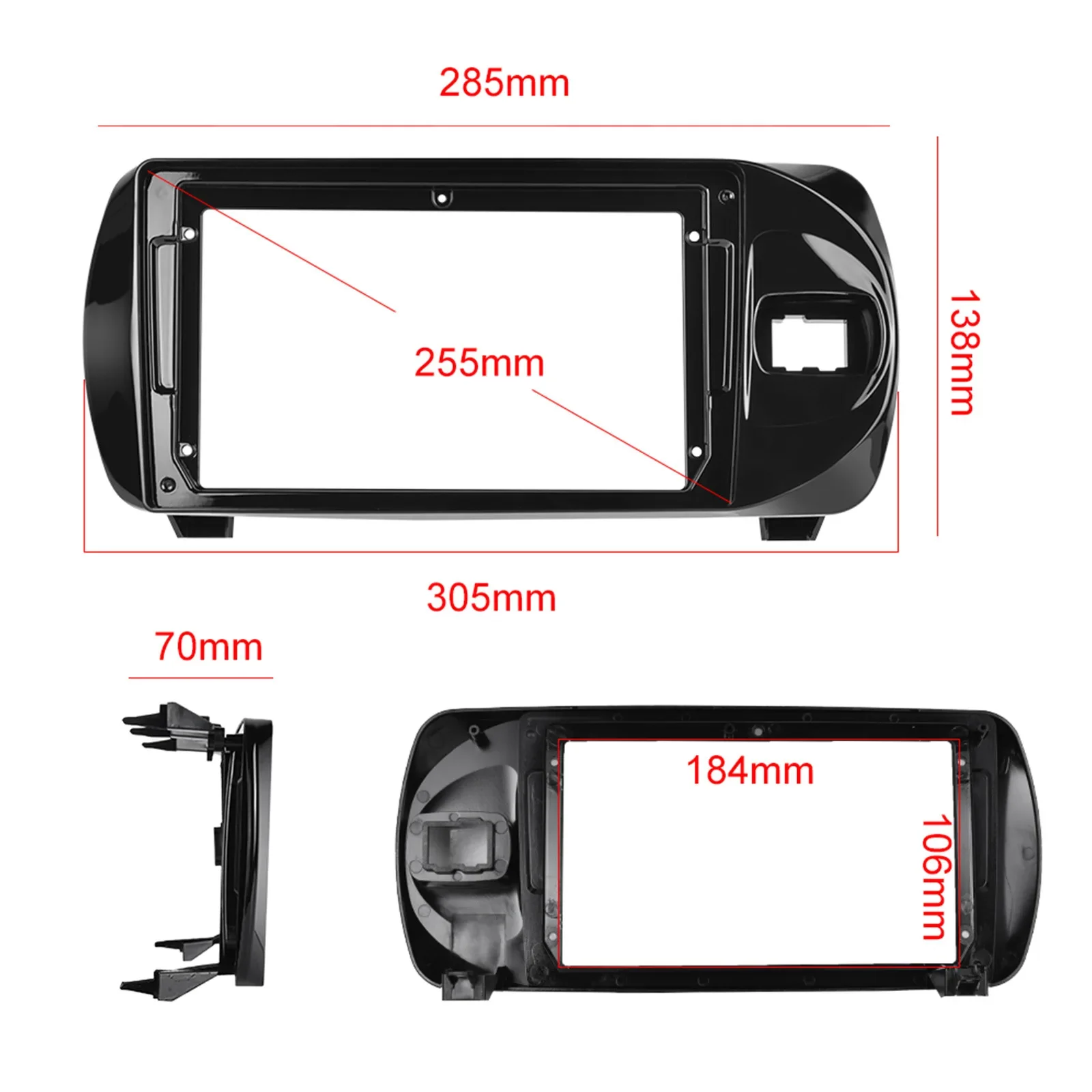 Android 14 Per Toyota Vitz 3 XP130 2014-2019 Senza Fili Bluetooth Carplay Stereo Schermo Autoradio Multimediale di Navigazione WIFI