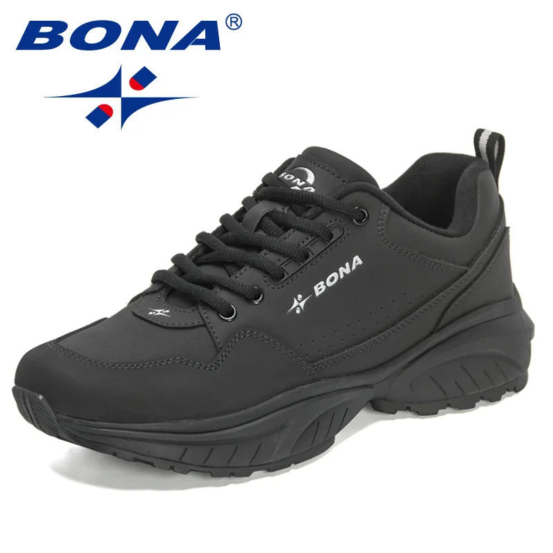 

BONA 2022 New Designers Running Shoes Casual Sneakers Men Sport Shoes Lightweight Athletic Shoes Man Walking Jogging Footwear