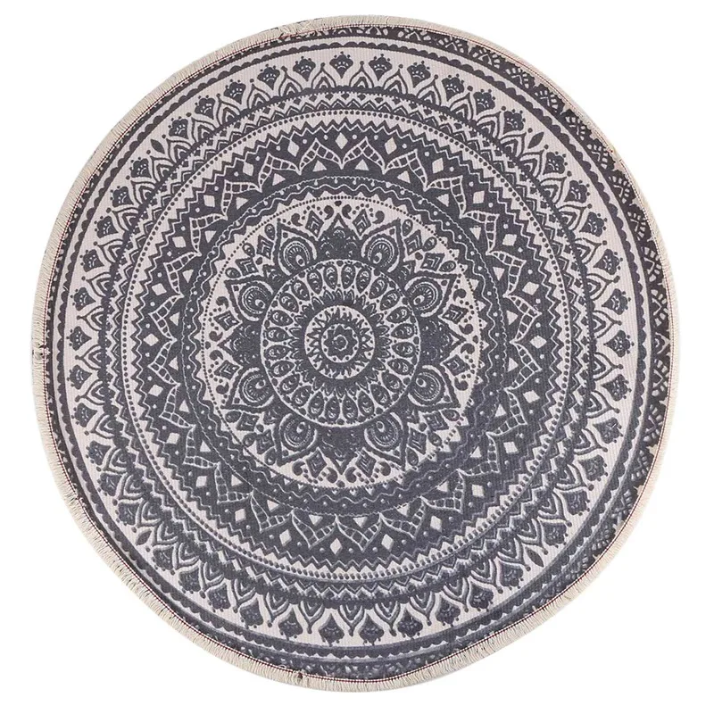 

Promotion! Round Rugs Bedroom Rugs Bohemian Mandala Circle Rugs Suitable For Family Living Room Coffee Round Rugs