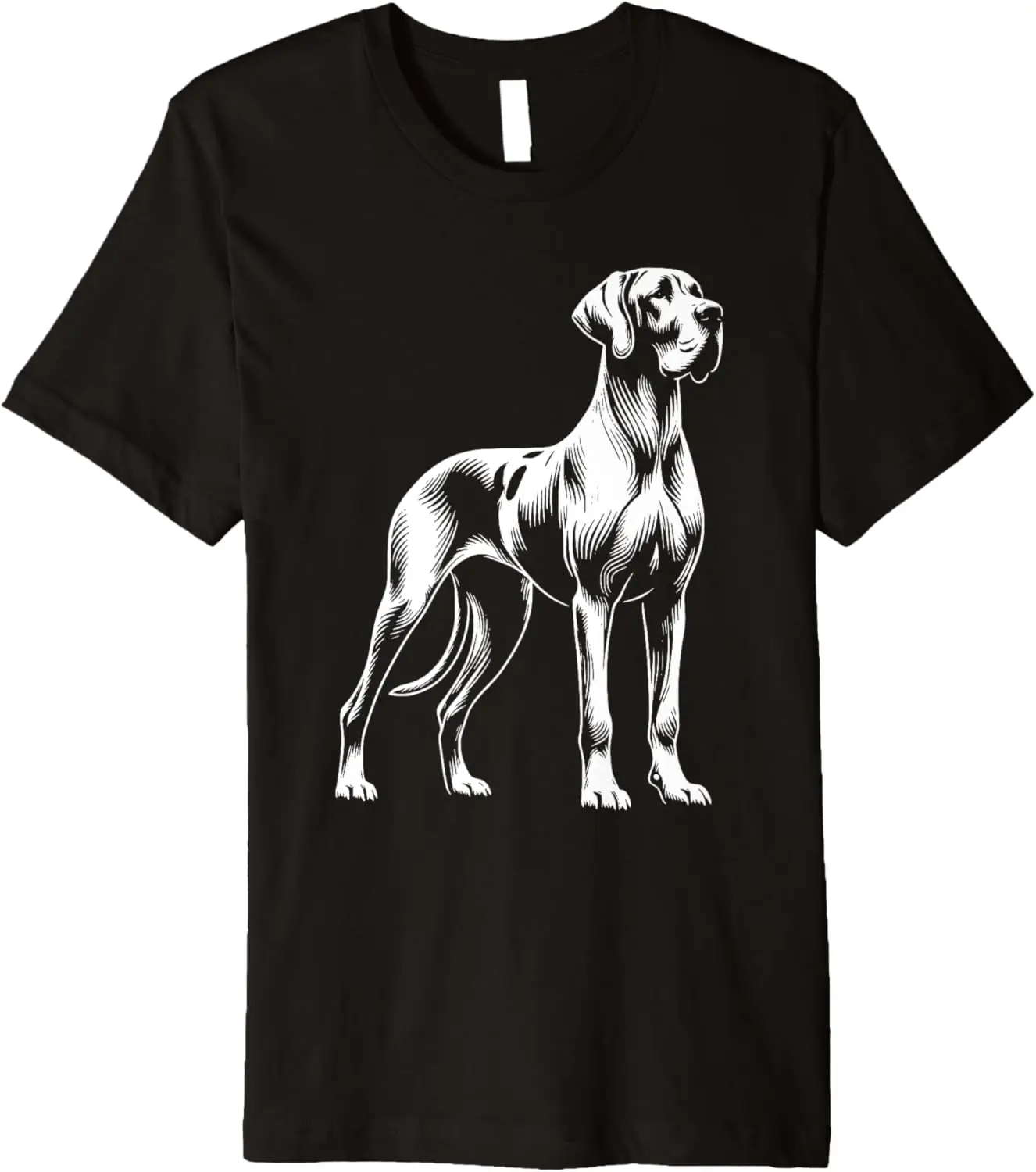 Dog Dad Mom Lover - Monochromatic Great Dane Premium T-Shirt