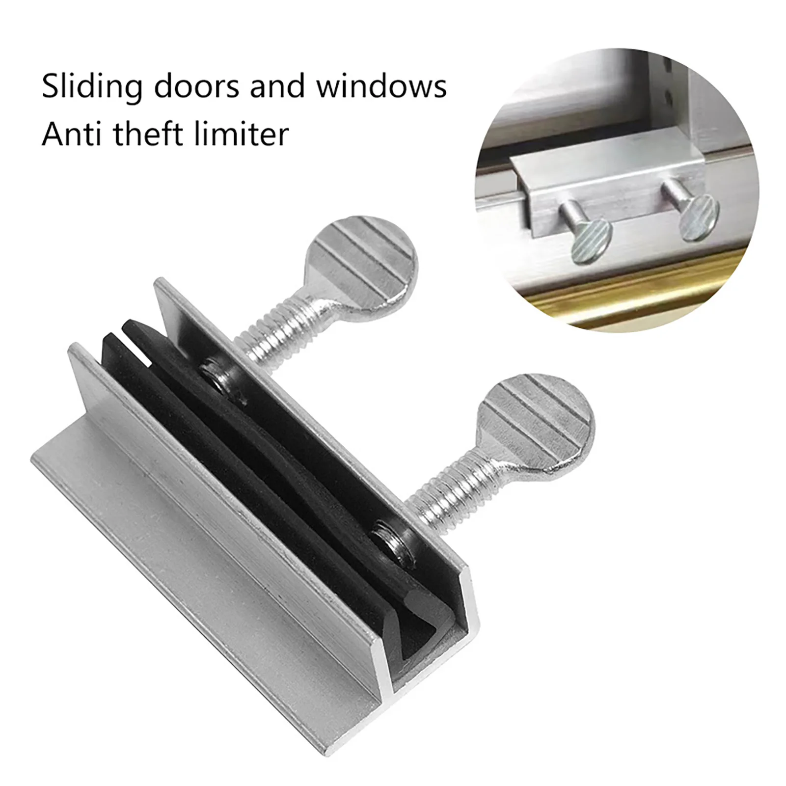 1/6pcs Adjustable Window Lock Stopper Security Anti-theft Lock Window Sliding Sash Stopper Cabinet Door Locks Kids Safety Lock