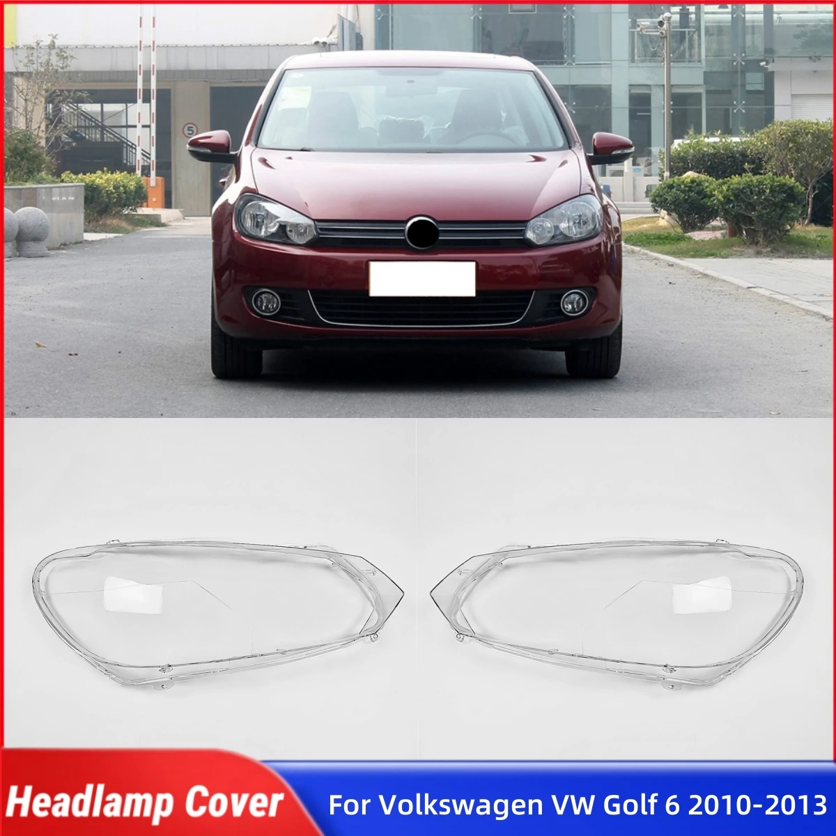 

Для Volkswagen VW Golf 6 2010 2011 2012 2013, автомобильные товары, крышки для фар, передняя фара автомобиля, крышка объектива, корпус