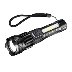 High Power Led Usb Flashlight Ultra Powerful Rechargeable Self Defense Supplies Personal Defense Articles Headlamp Self-defense