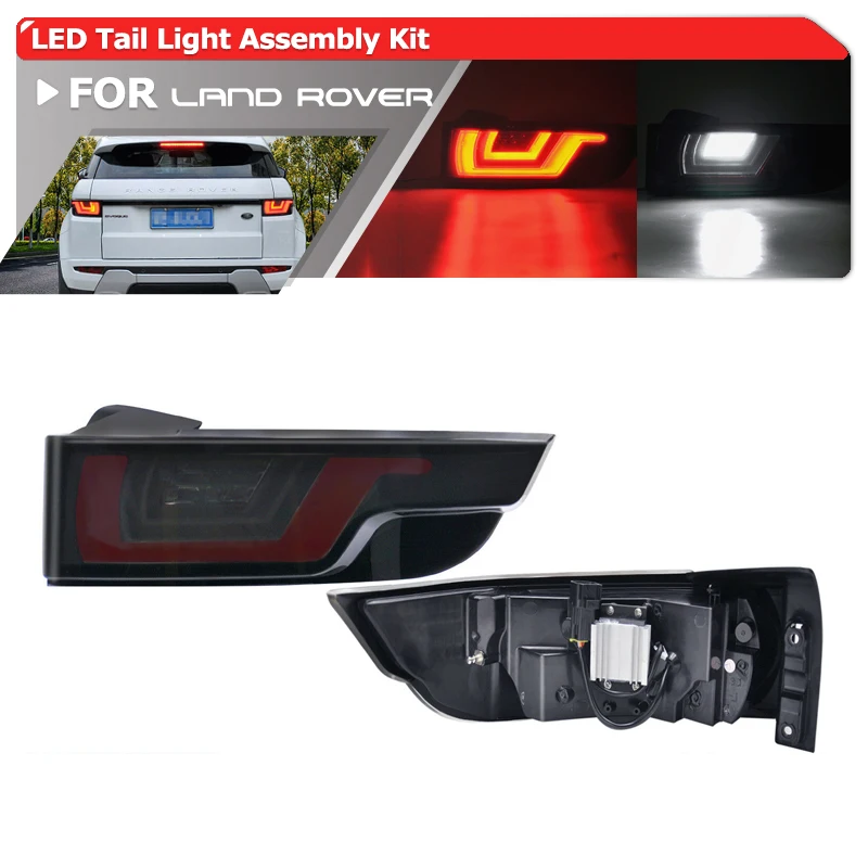 

Smoke Upgrade Dynamic Led Taillight Kits For Land Rover Range Rover Evoque 12-18 Led Brake/Backup/Running/Turn Signal Assembly