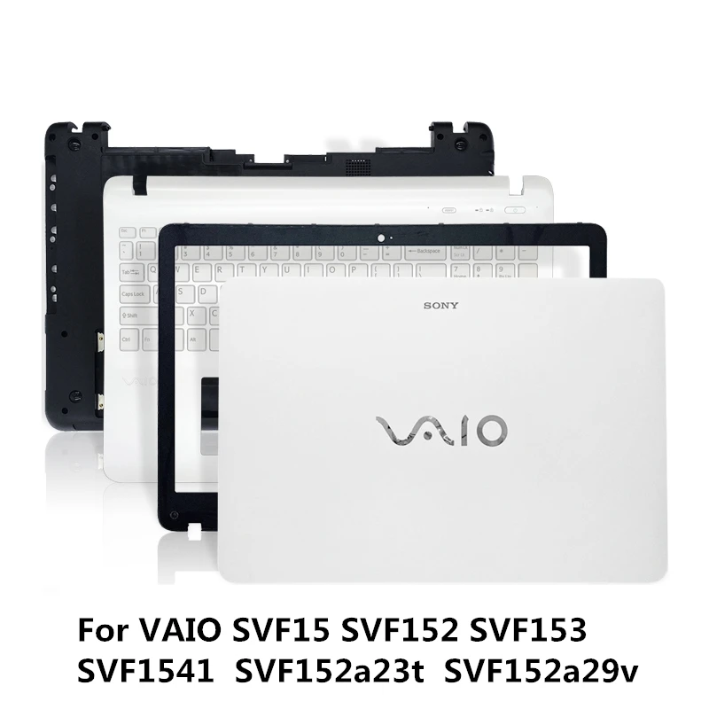 Imagem -01 - Laptop Lcd Back Cover Case Moldura Frontal Palmrest Parte Inferior Dobradiças Sony Svf15 Svf152 Svf152a23t Svf152a29v Novo laptop lcd back cover case moldura frontal palmrest parte inferior dobradicas sony svf15 svf152 svf152a23t svf152a29v novo 01