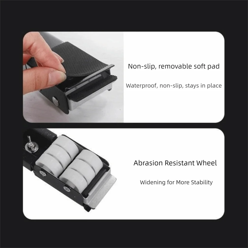 

Practical With Wheels Refrigerator Stand Extendable Non-slip Washing Machine Stand Durable Mobile Roller Bracket Washer