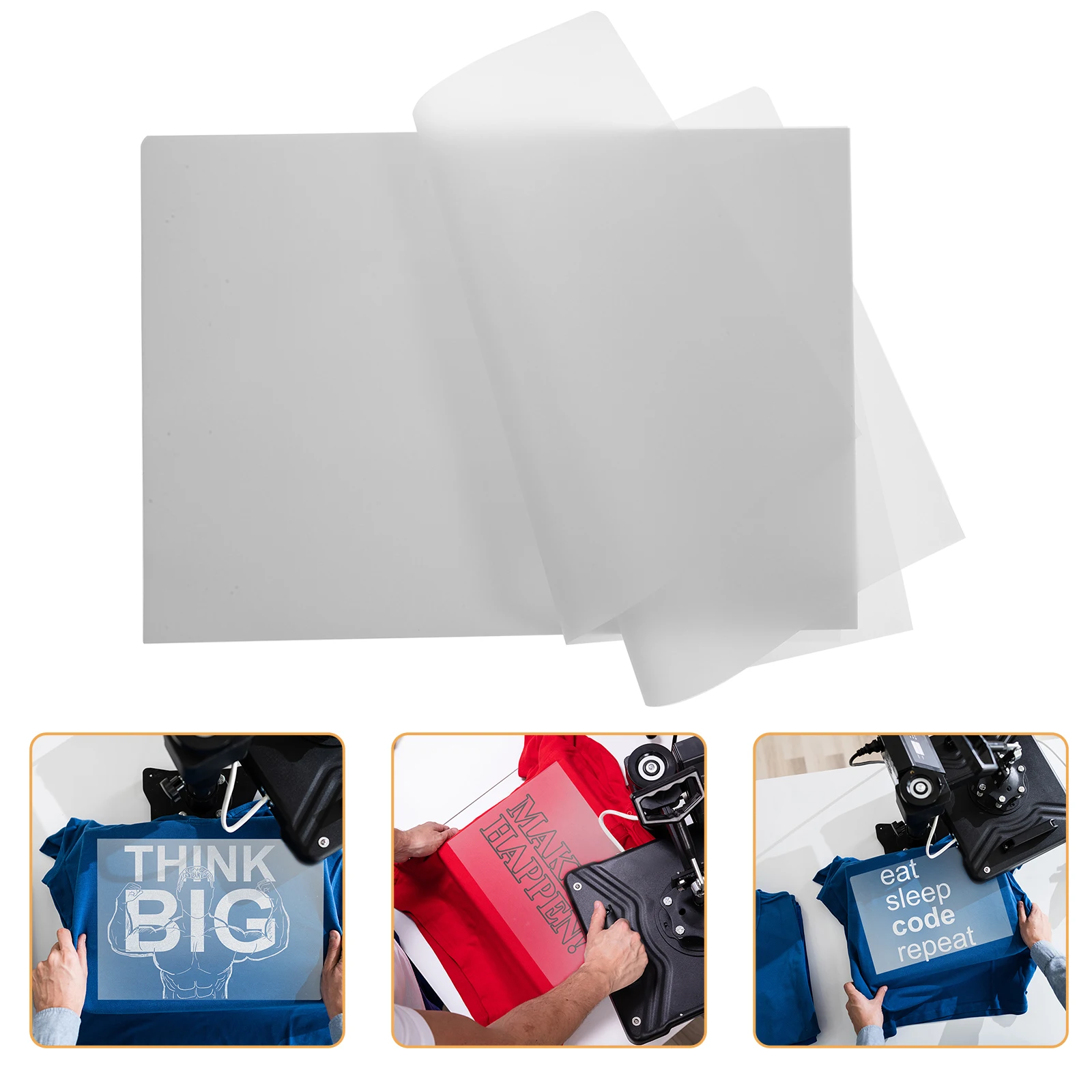 

20 Pcs Transfer Film for Sublimation Heat Clothes Garment Clothing Paper Shirts