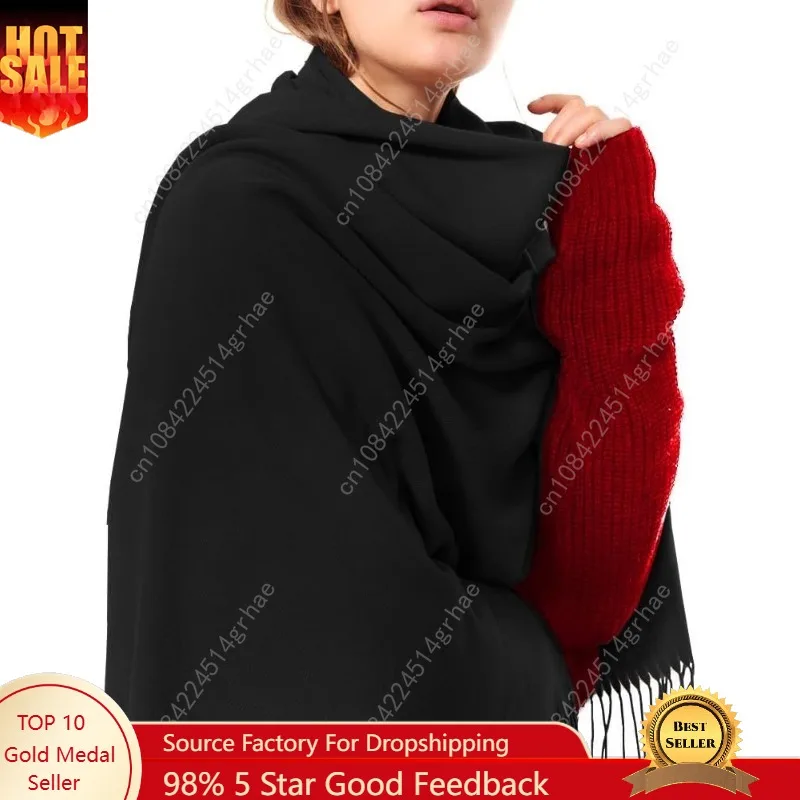 

OHAYOMI Womens Thick Oversized Pashmina Shawl Wrap Scarves Soft Winter Warm Blanket