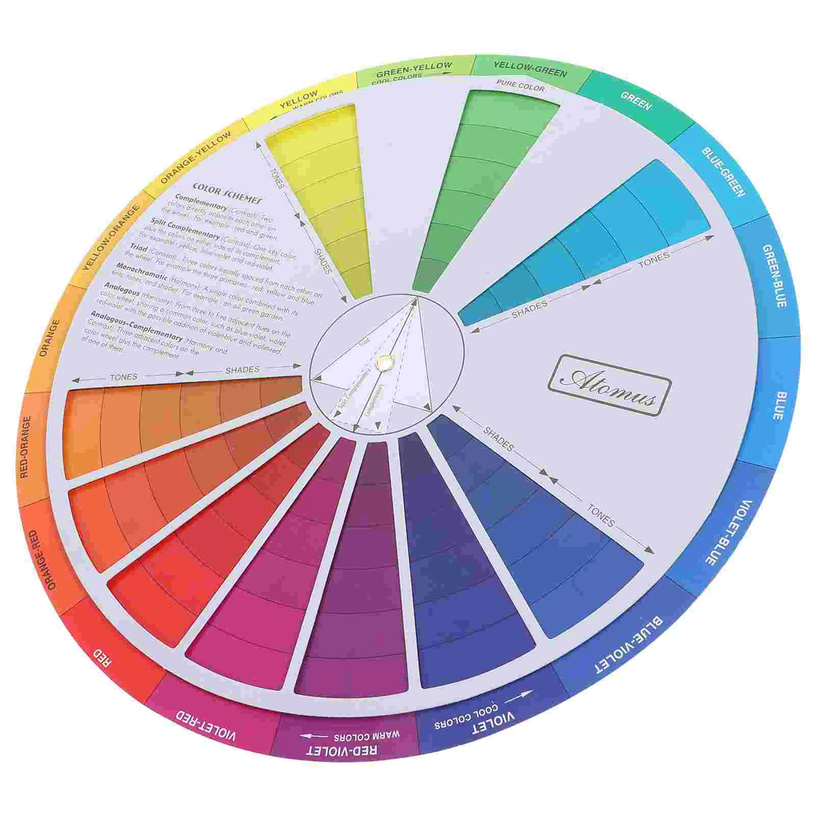 Rotation Wheel Gradient Color Mixed Guide Tool Pigment Framed Print Learning Card