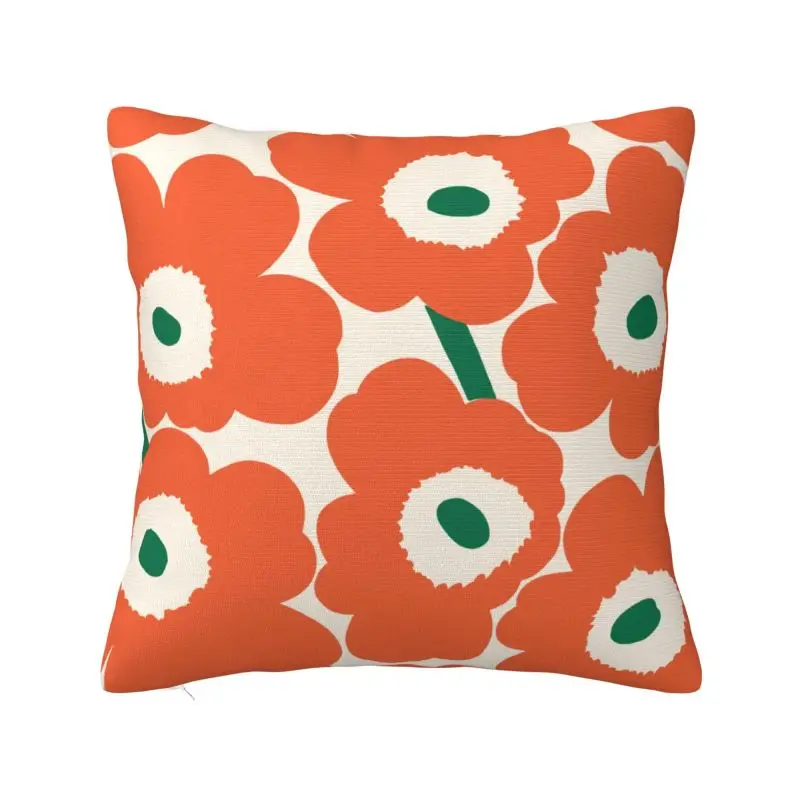 Custom Little Poppy Print Cushion Cover 45x45cm Fashion Modern Style Soft Nordic Throw Pillow