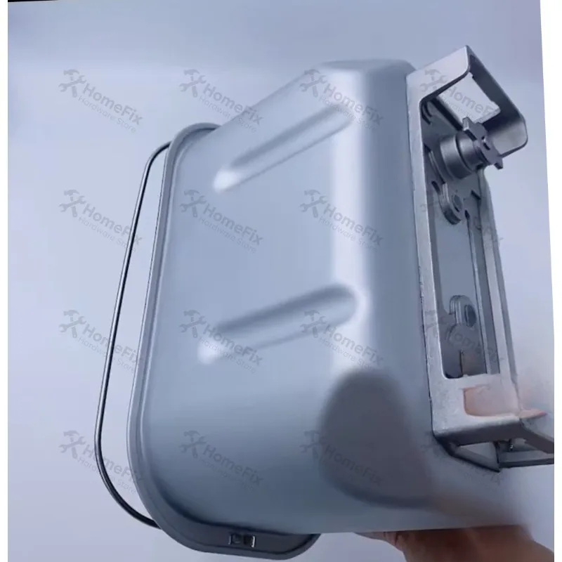 Household Bread Maker Replacement Inner Pan Kneading Bucket with Dual Kneading Shaft Food Grade Non-Stick Coating Accessory
