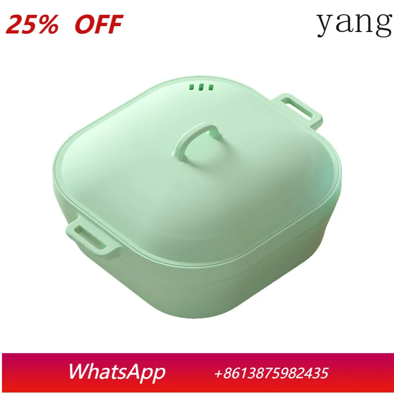 

CX square silicone steamer household steamer binaural cover foldable