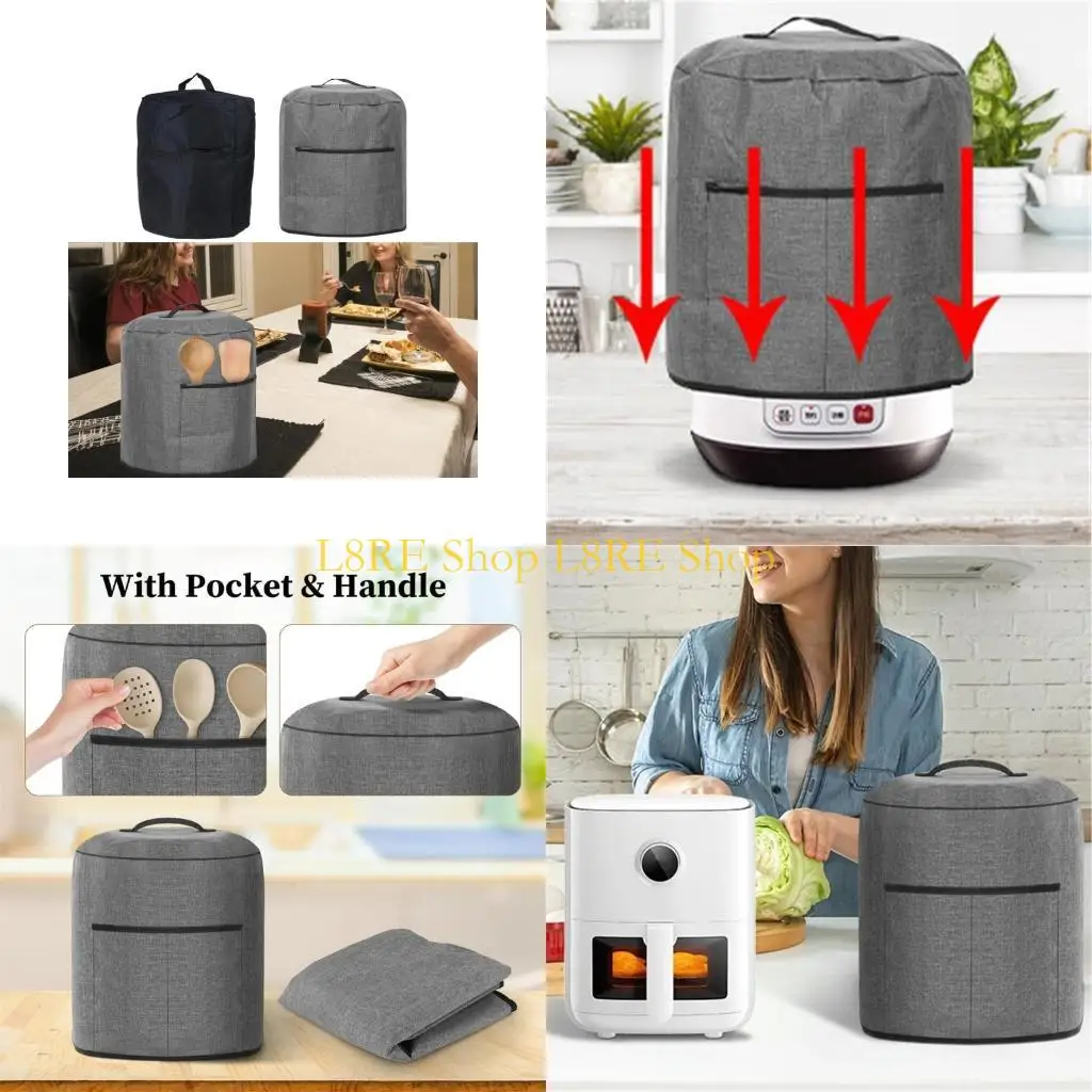 L8REダストプルーフカバー38x38.7cmエアフライヤー用の簡単な保管クリーニング