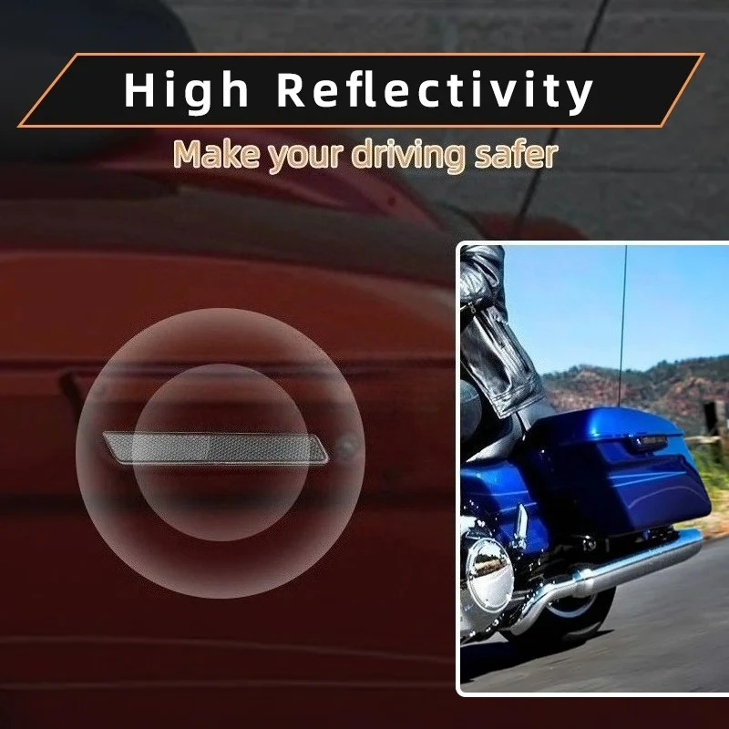 Per Harley Touring Road King Road Glide Street Glide 2014-up ABS Moto Smoked Bisaccia Guardia Riflettore Copertura Della Chiusura