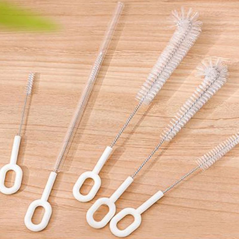 5-piece Set, Straw Brush, Cup Brush, Cup Artifact, Small Brush, Gap Cleaning Brush, Teapot Spout Cleaning Brush, Bottle Brush