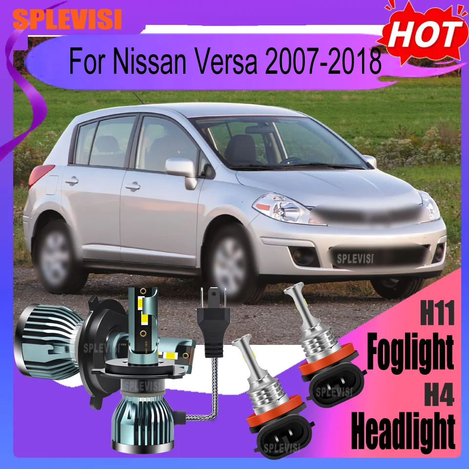 

9003/H4 H11/H9/H8 Headlight Fog Lifespan 60000hrs For Nissan Versa 2007 2008 2009 2010 2011 2012 2013 2014 2015 2016 2017 2018