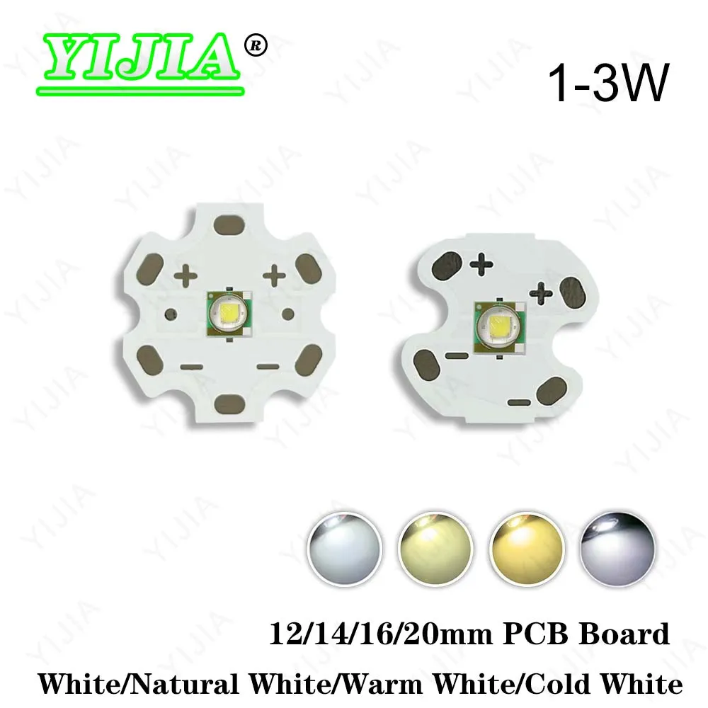 

10pcs 1-3W LED XPE 3535 LED Chips White Cold Natural Warm White With 20mm 16mm 14mm 12mm PCB Board For Flashlight Biycle Light