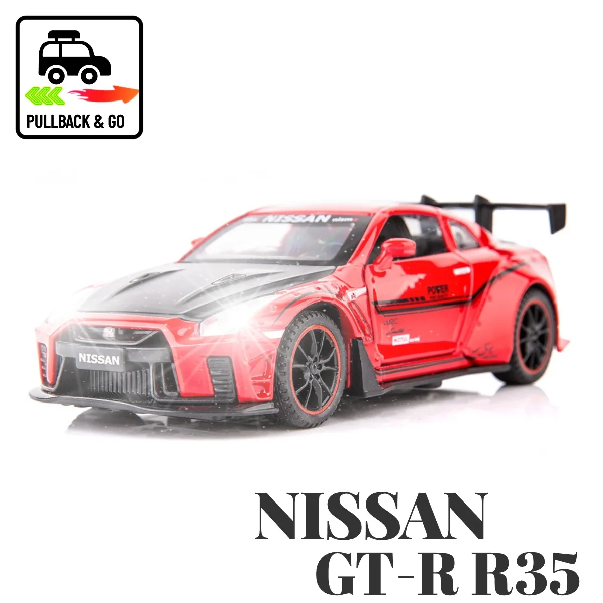 

1:32 Nissan GT-R R35 автомобиль с подсветкой, звук двигателя, Jeep Audi BMW литые модели автомобилей, копия масштаба, подарок, детская игрушка для мальчика