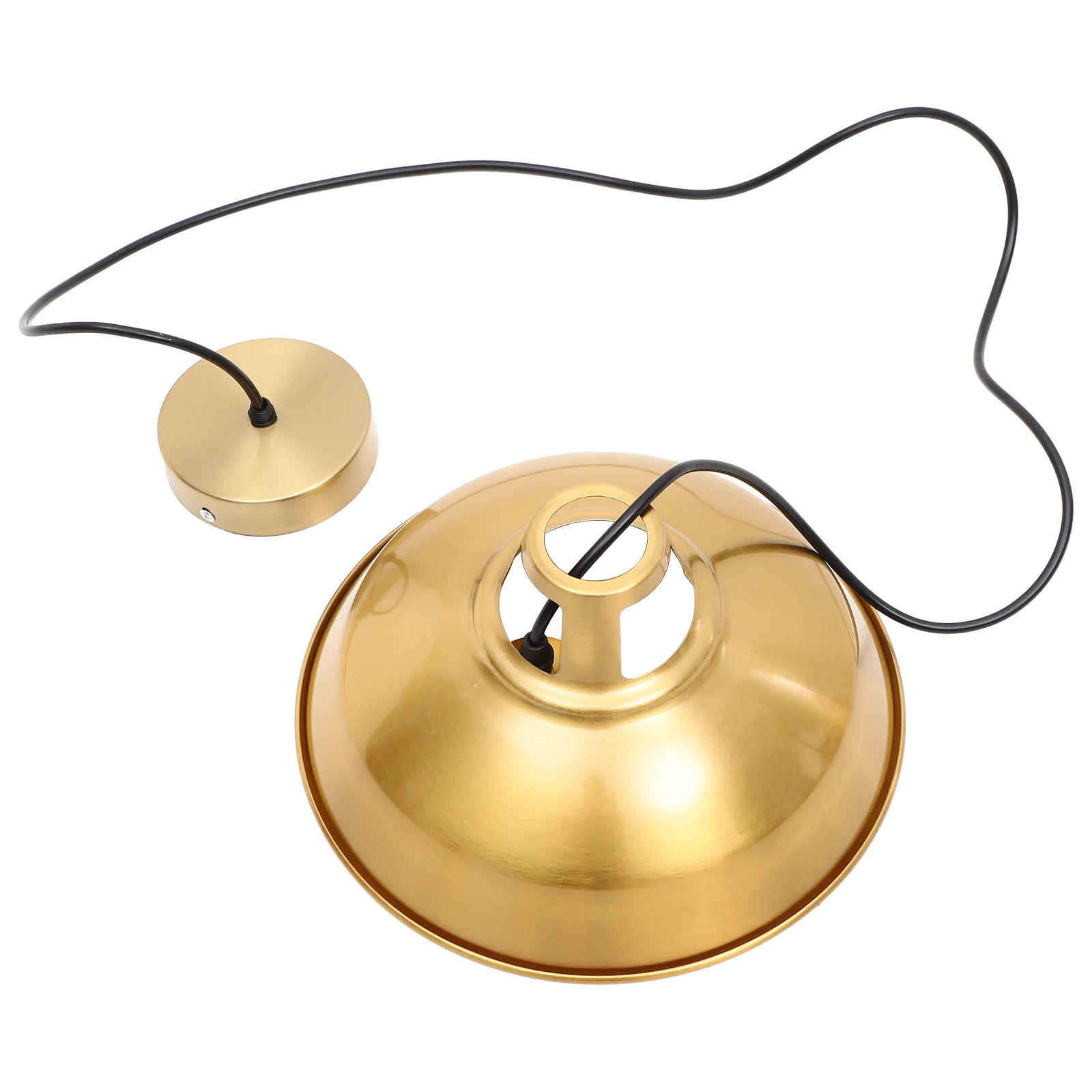 

Vintage Industrial Golden Ch 27CM Iron Hanging Lamp Pendant Light Home Decor Bedroom Bar Restaurant Ceiling
