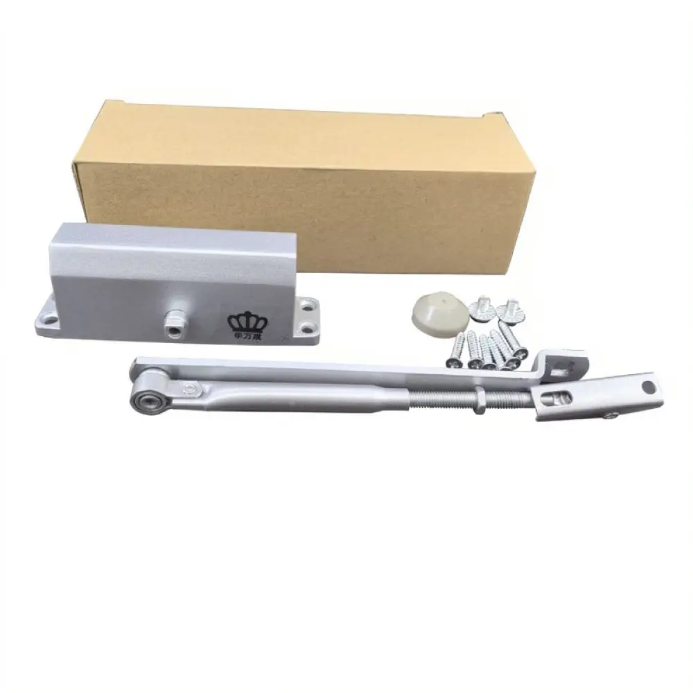 Heavy Duty Automatic Door Closer Hydraulic Buffer Spring Mechanism For Wood Steel Doors Fireproof Access Control Hardware