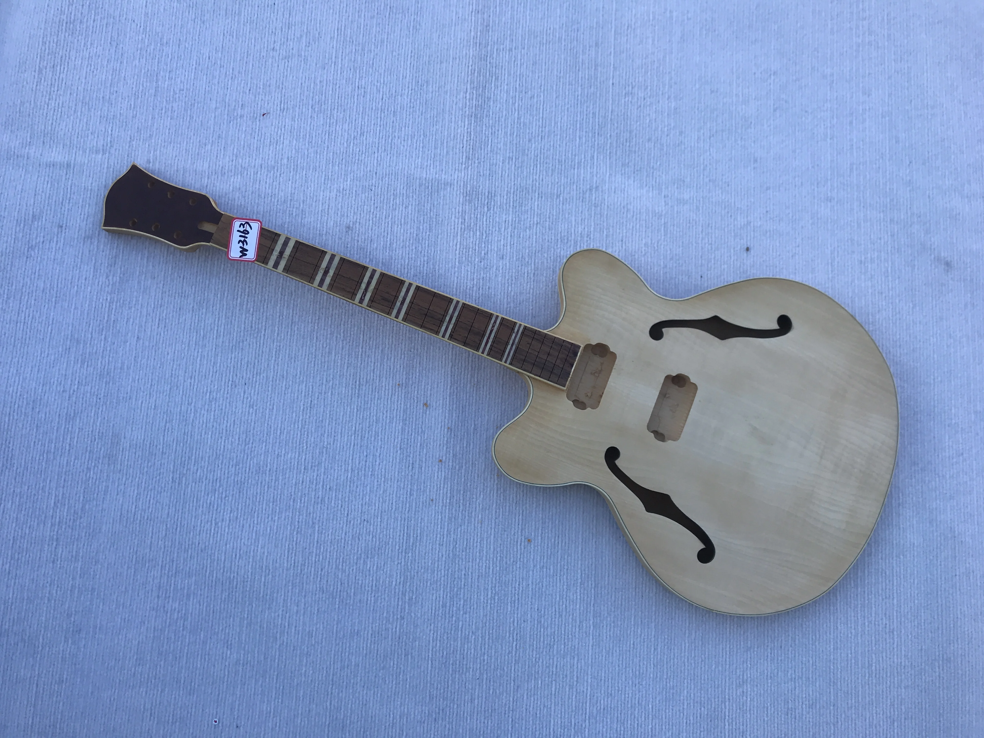 DIY Hofner HCT -VTH Verythin hollow body electric Guitar Part Guitarra without Hardwares in Stock Free Shiping