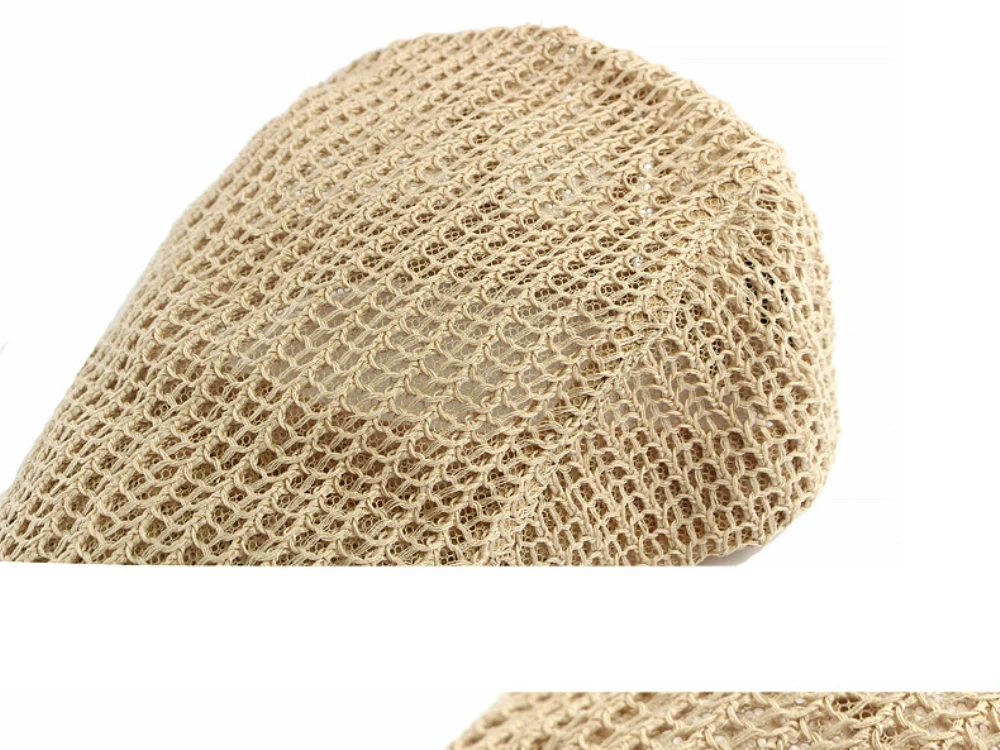 HT5098 Herren- und Damen-Baskenmützen für Frühling und Sommer, Atmungsaktive Künstler-Baskenmütze mit Lochmuster, Verstellbare Baskenmützen – Detail 5