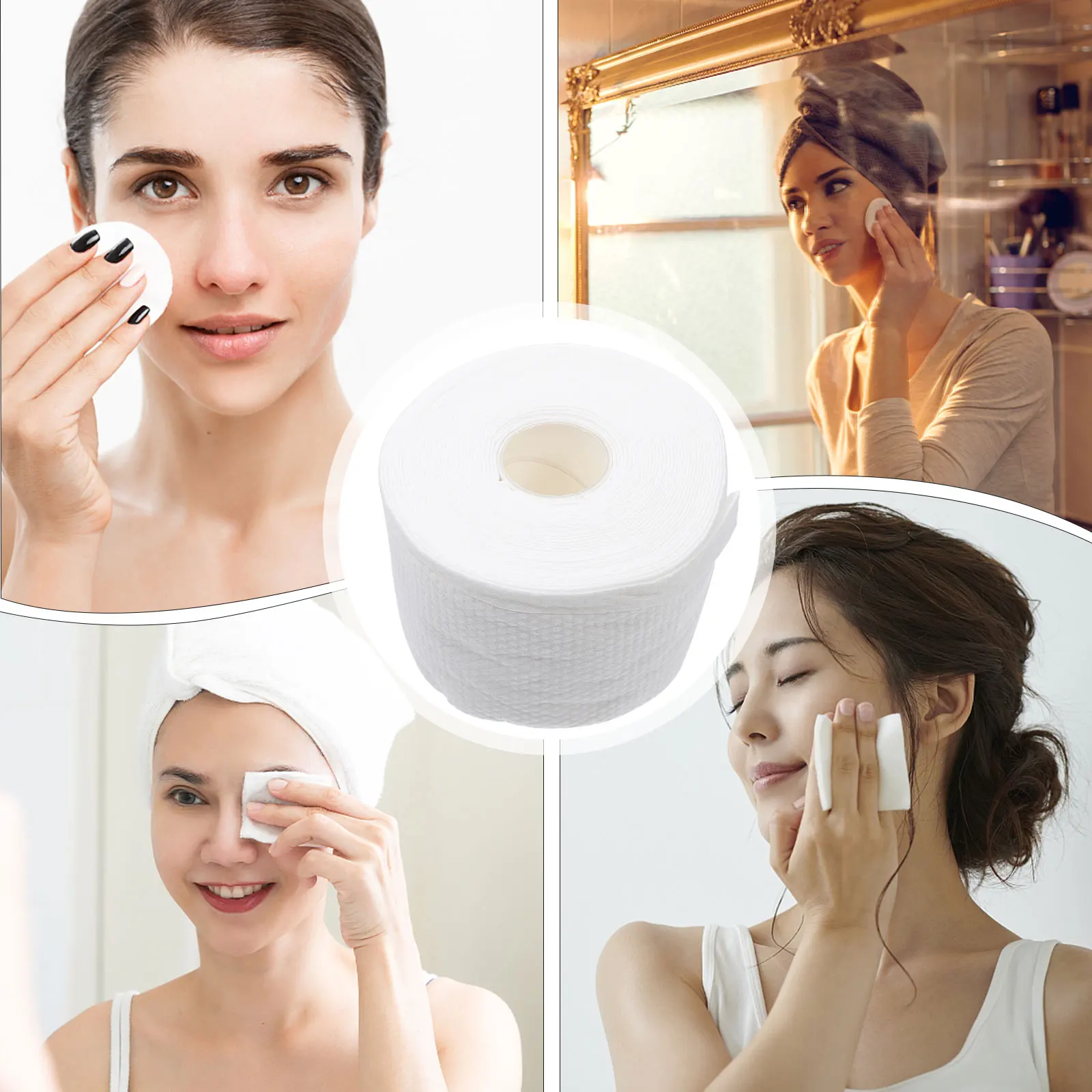

Facial 200G Disposable Pearl Pattern Beauty Wipes Gently Exfoliates Removes Impurities Deep Cleans Pores Oil Free