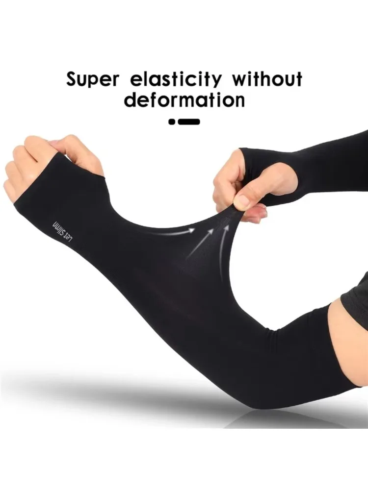 AliExpress NONE 1 Pair Cycling Arm Sleeves Sun UV Protection Long Fingerless Gloves Running Fishing Ridding Golf Game Outdoor Sport Hand Warmers