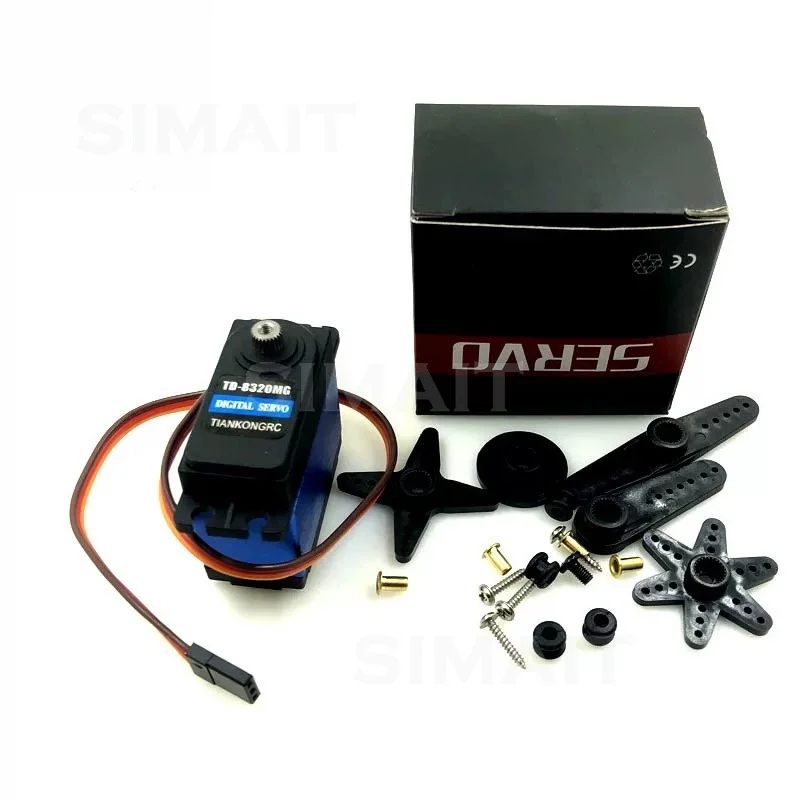 20kg TD8320MG Digital Servo Metal Gear High Torque 180° Waterproof for Robot Arm Boat Car