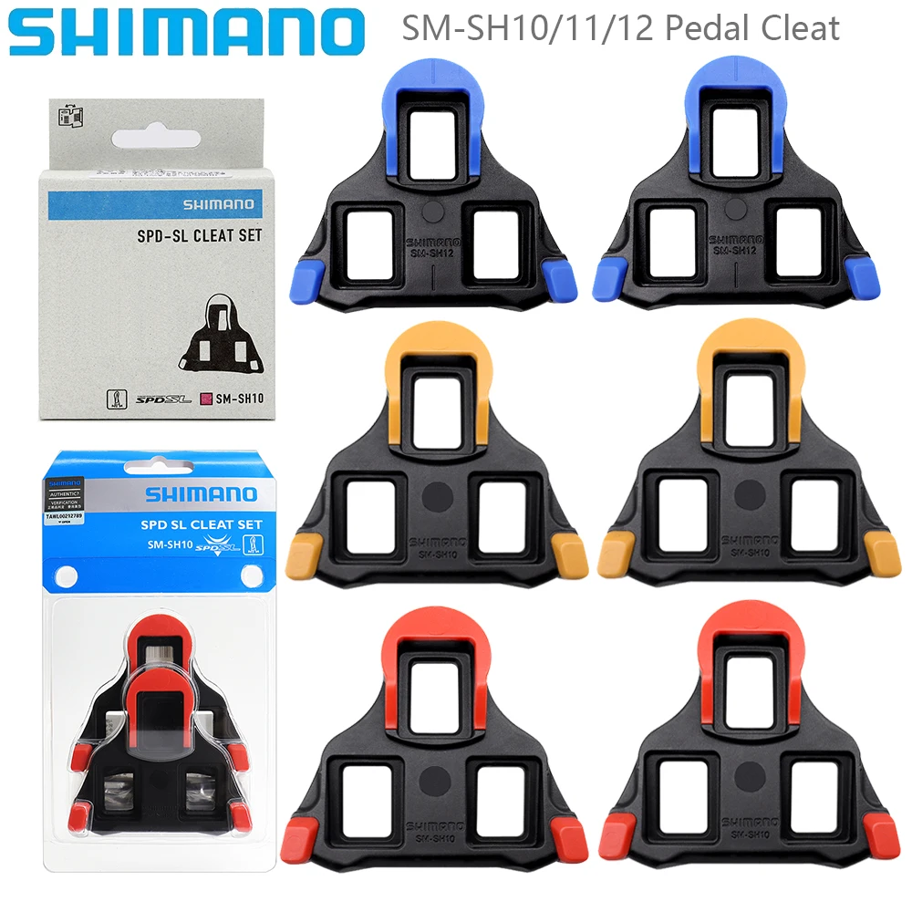 SHIMANO SH10 SH11 SH12 Road Bike Pedal Cleat Box Shoes For MTB Self-locking Pedal Cleats Original Bike Parts