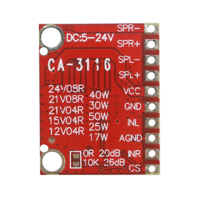 2 قطعة/الوحدة CA-3116 2X50W المزدوج الصوت مضخم رقمي مجلس 24 فولت 100 واط