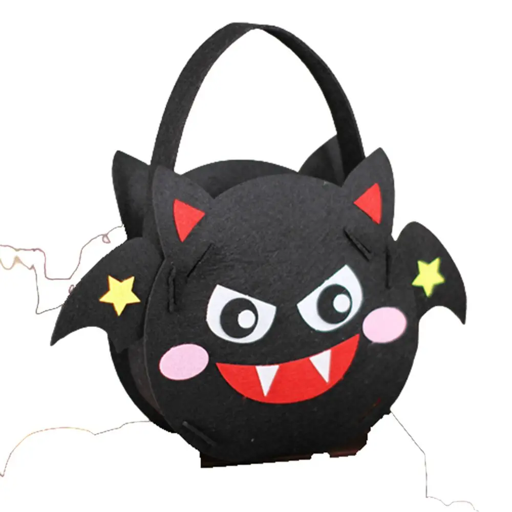 

For Kids Tote Bag Children's Toys Trick Or Treat DIY Material Gift Basket Storage Bucket Halloween Candy Bag Halloween Bag