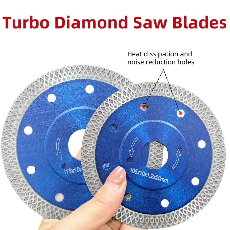 105MM/115MM/125MM Granite Marble Cutting Disc Porcelain Tile Ceramic 3 Size Angle Grinder Turbo Diamond Saw Blade