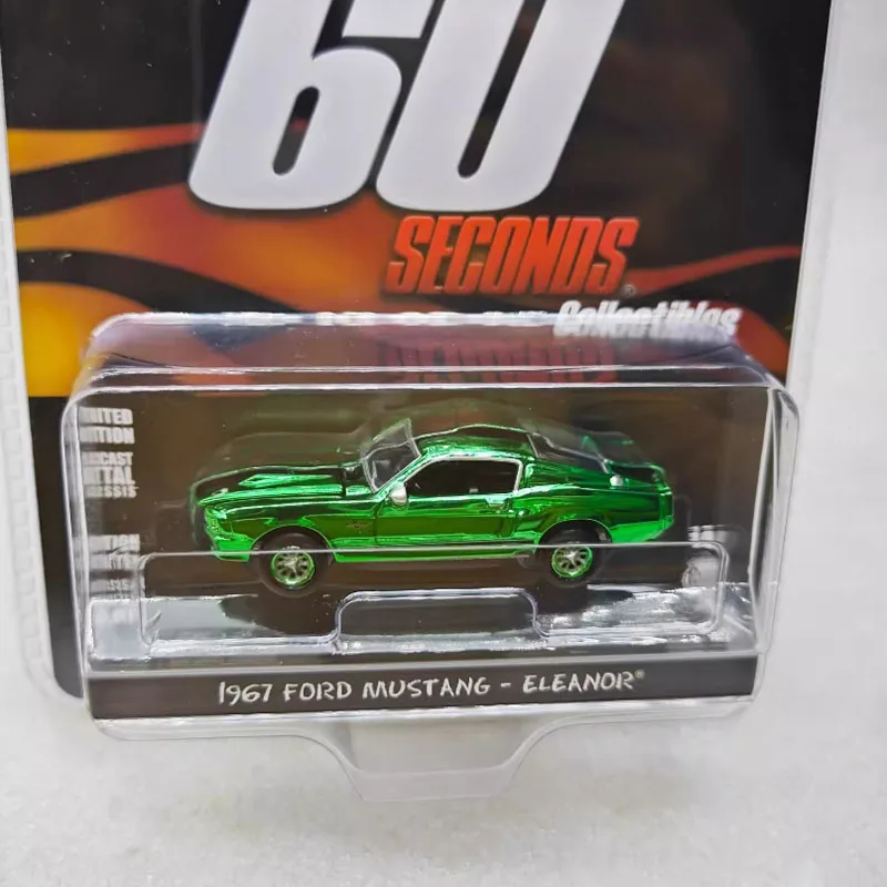 

Литой под давлением Greenlight, масштаб 1:64, 1967, Ford Mustang, сплав, имитация модели автомобиля, статическая коллекция, украшенная праздничная игрушка, сувенир, подарок