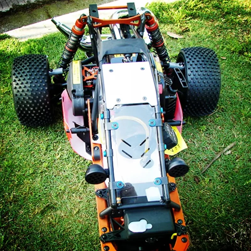 Przezroczyste okna dekoracyjne, osłona przednia szyba, osłona przeciwpyłowa do Rovan KM HPI Baja 5B w skali 1:5