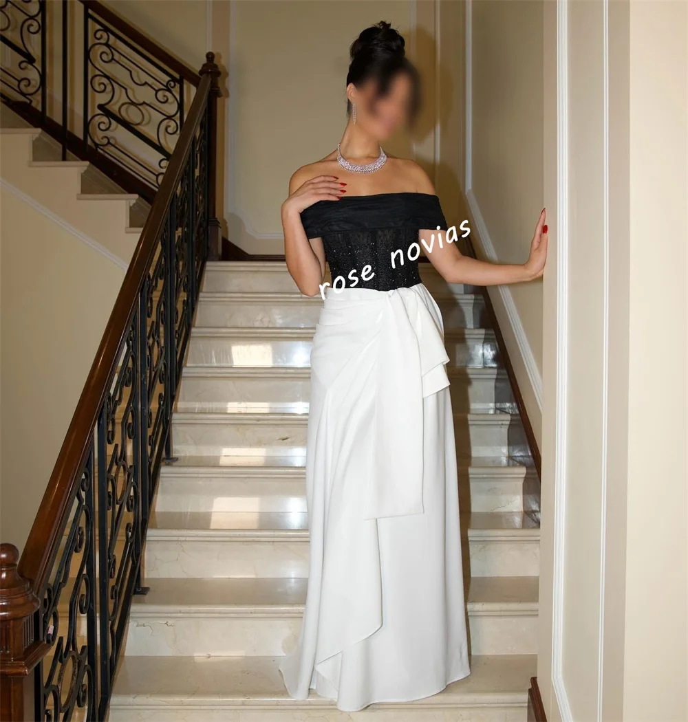 맞춤형 이브닝 드레스 글리터 플리츠 오프숄더 A라인 롱 드레스 맞춤형 행사 우아한 파티 웨딩 고품질