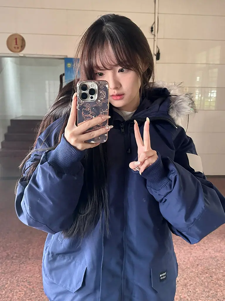 

Женская демисезонная парка двусторонняя, вязаная, с регланом, на шнурке, высококачественная, в французском стиле, утепленная, с карманами, разноцветная