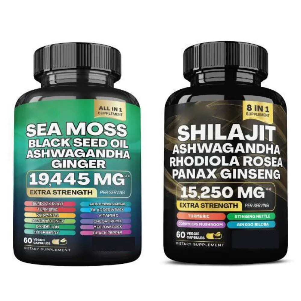 

Мультивитамин из морского моха с Shilajit — 120 капсул для энергии, иммунитета и жизненно важности — веганская суперфудная добавка