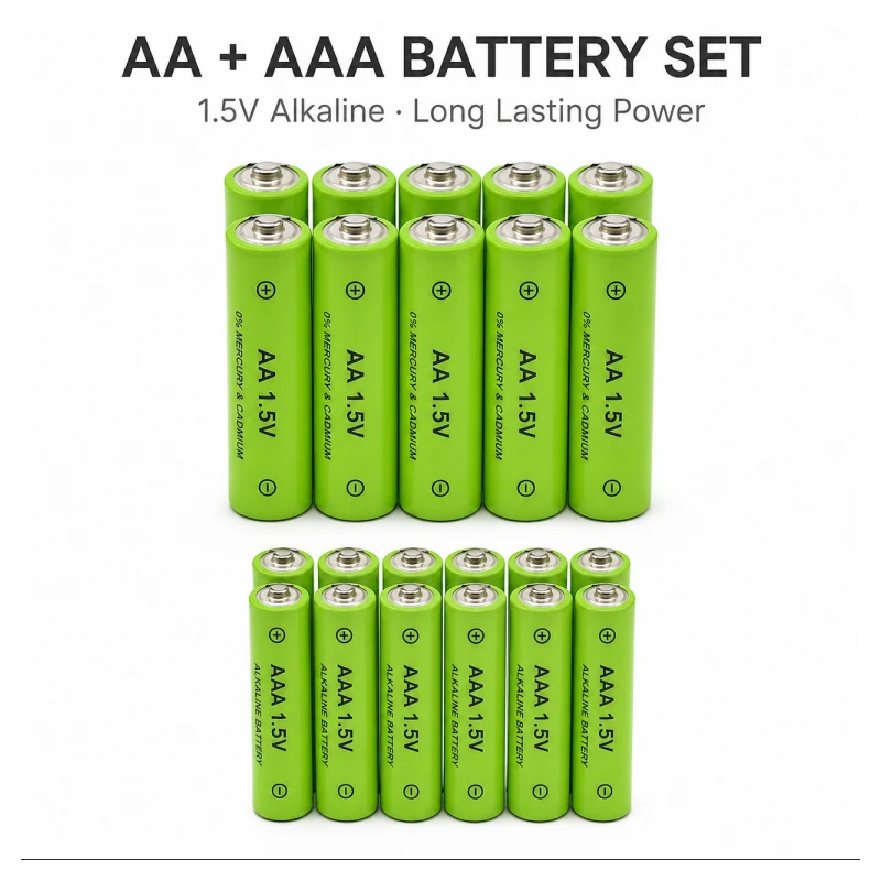 1.5V AA 4800mAh / AAA 3800mAh Ni-MH Rechargeable Batteries Reusable Cells for Office Mice Wall Clocks Children Toys