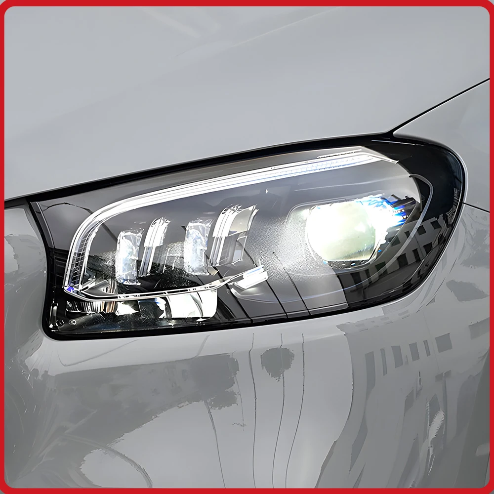 

For Benz GLS X167 2020-2024 Headlights Assembly Upgrade LED Lens Startup Effect Plug and Play Flashing Turn Light Low To High
