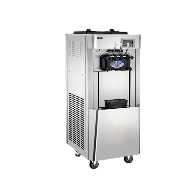 Manufacturer's Fully Automatic Mixed Soft Ice Cream Machine Pre-cooled Puffing New Stainless Steel for Milk