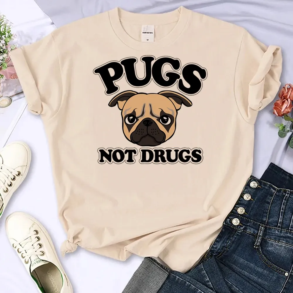 

Pugs Not Drugs Funny Unisex T-shirts French Bulldog Mom Women Tee Shirt Anatomy Of A Men Dog Female Tops Cotton Clothing