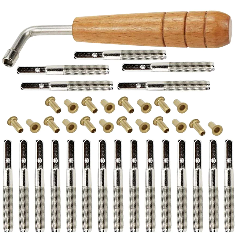 of Professional Lyre Part Harp Sturdy String Nails Lyre Pegs Lyre Harp Slack Adjuster Tools Replacement Accessories