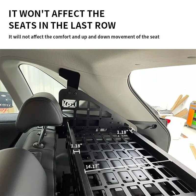 Fit for Toyota RAV4 2019-2024 Modular Storage Panel System Trunk Shelf Molle Luggage Storage Carrier Trunk Organizer Kit