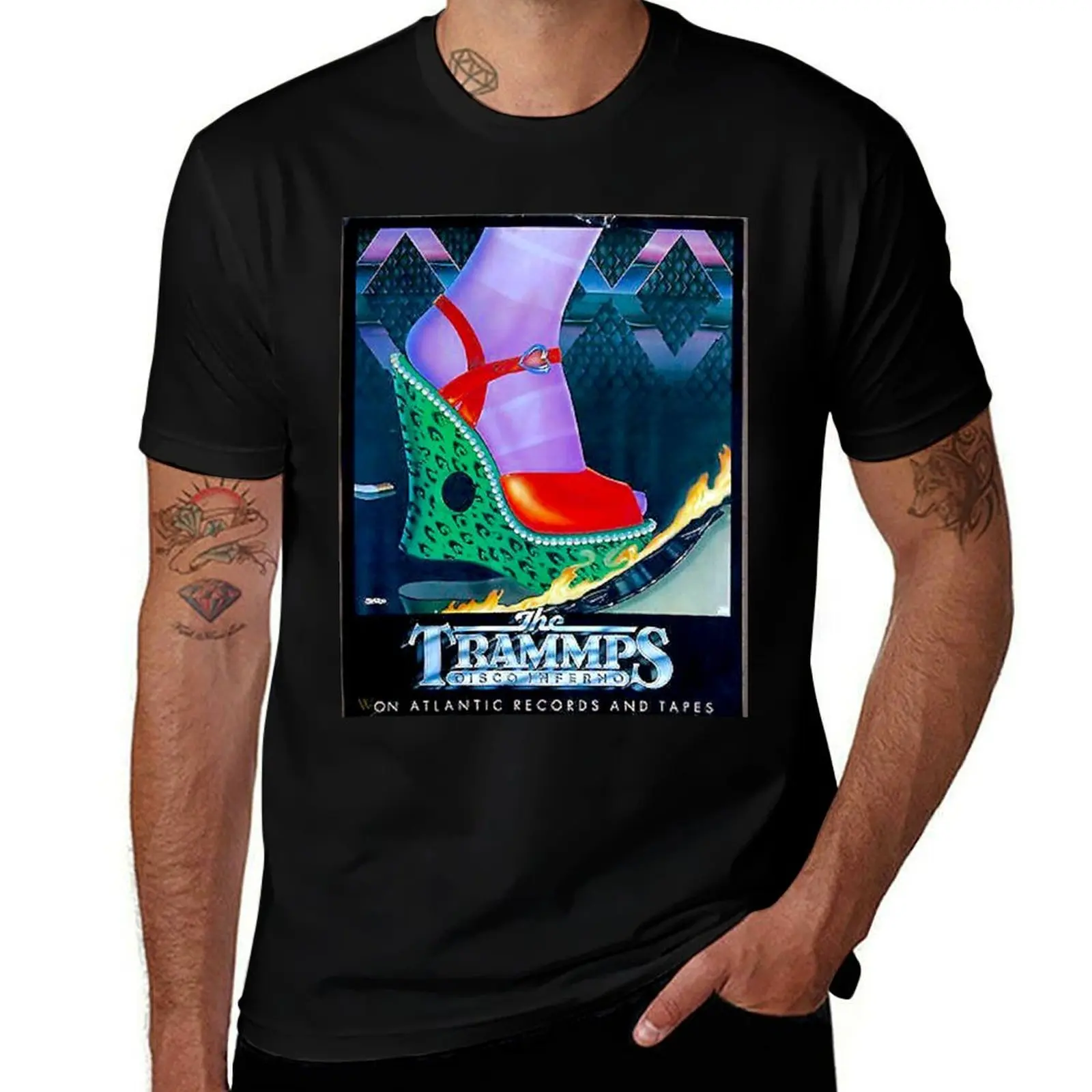 

the Trammps disco inferno T-Shirt man t shirt cotton high quality t shirt man luxury t shirts with prints T-Shirt