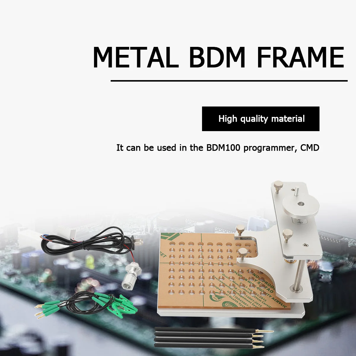 Metall-BDM-Rahmen, LED-BDM-Rahmen aus Edelstahl, ECU-RAMP-Adapter mit Sondehalter