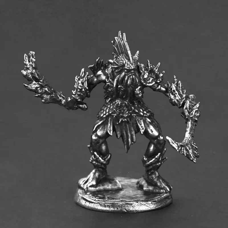 نماذج صغيرة معدنية من Murloc Warrior عتيقة من Murloc Monster Model Doll Board Game للرجال زخرفة رائعة يمكنك صنعها بنفسك