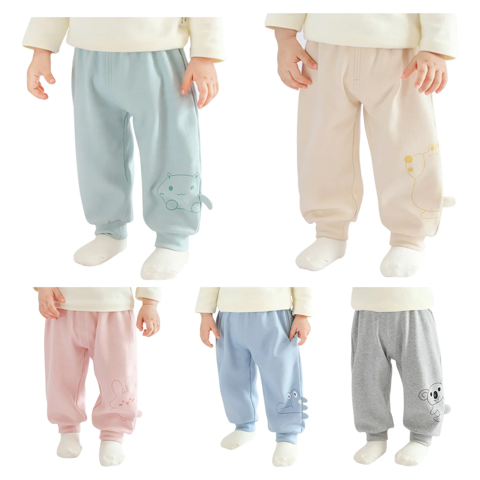 小さな女の子と男の子のためのユニセックスバギースウェットパンツ,クラシックなジョギングパンツ,ポケット付きのカジュアルパンツ,子供,子供,秋,冬